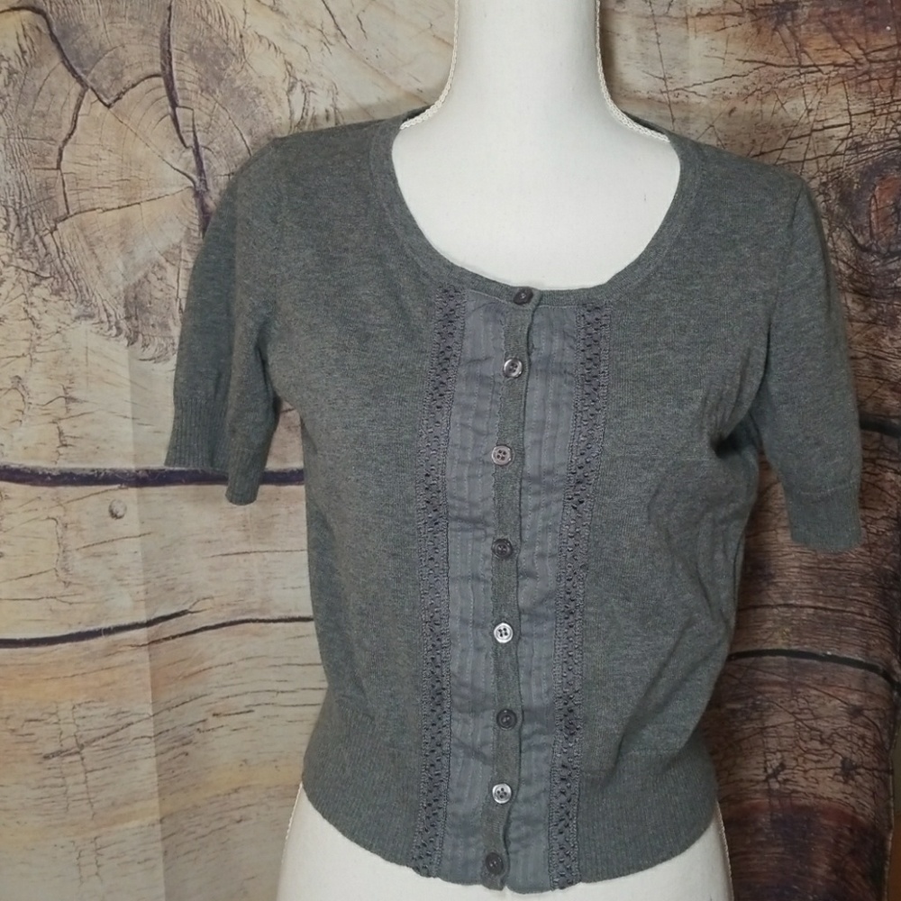 Ann Taylor Loft gray Cardigan size medium